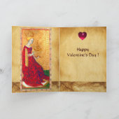 ANTIQUE RENAISSANCE TAROTS KÜPPENQUEEN Valentin Feiertagskarte (Innenseite)