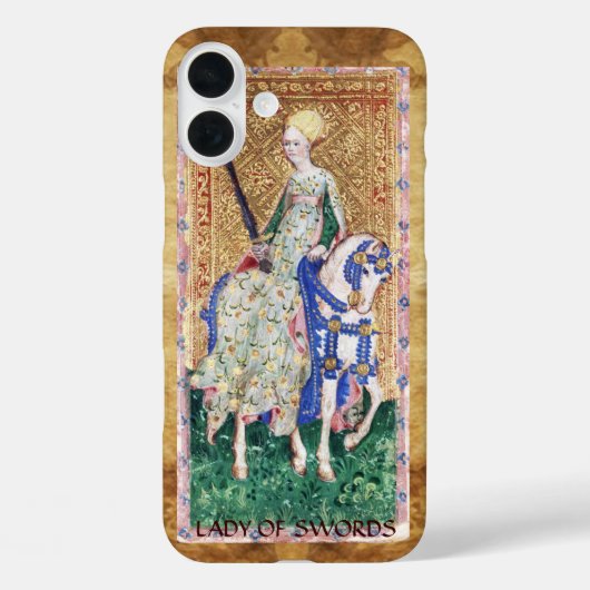 ANTIQUE RENAISSANCE TAROTS / LADY OF SCHWERTER Case-Mate iPhone HÜLLE (Rückseite)
