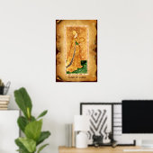 ANTIQUE RENAISSANCE-TAROTS / MAID DER MÜNZEN POSTER (Heimbüro)