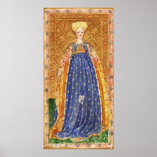 ANTIQUE RENAISSANCE TAROTS / MAID OF WANDS POSTER (Vorne)