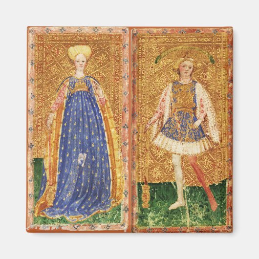 ANTIQUE RENAISSANCE TAROTS /MAID UND WANDERSEITE MAGNET (Vorne)