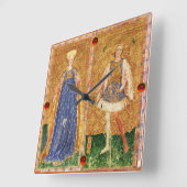 ANTIQUE RENAISSANCE TAROTS /MAID UND WANDERSEITE QUADRATISCHE WANDUHR (Winkel)