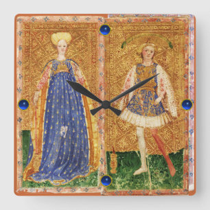 ANTIQUE RENAISSANCE TAROTS /MAID UND WANDERSEITE QUADRATISCHE WANDUHR