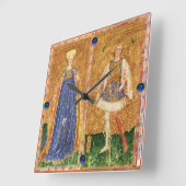 ANTIQUE RENAISSANCE TAROTS /MAID UND WANDERSEITE QUADRATISCHE WANDUHR (Winkel)