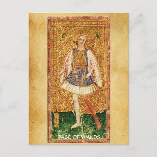 ANTIQUE RENAISSANCE TAROTS / SEITE DER WANDS POSTKARTE (Vorderseite)