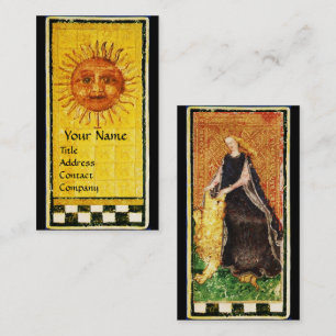 ANTIQUE RENAISSANCE TAROTS SONNE, STÄRKE VISITENKARTE
