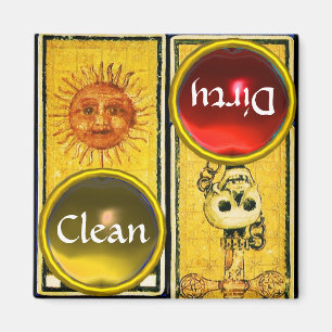 ANTIQUE RENAISSANCE TAROTS /SONNE UND ACE-SCHWERTE MAGNET