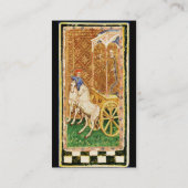ANTIQUE RENAISSANCE TAROTS/ SONNE UND SESSEL VISITENKARTE (Rückseite)
