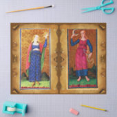 ANTIQUE RENAISSANCE TAROTS /STAR UND MOND SEIDENPAPIER (Basteln)