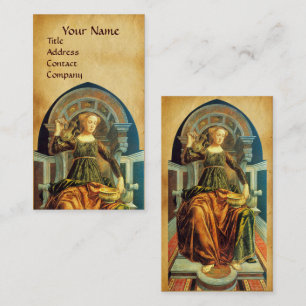 ANTIQUE RENAISSANCE TAROTS TEMPERANCE PARCHMENT VISITENKARTE