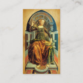 ANTIQUE RENAISSANCE TAROTS TEMPERANCE PARCHMENT VISITENKARTE (Rückseite)