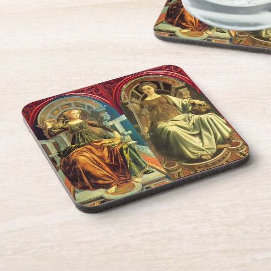 ANTIQUE RENAISSANCE TAROTS / TEMPERANZ - JUSTIZ UNTERSETZER (Linke Seite)