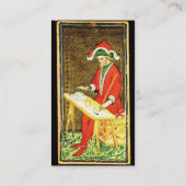 ANTIQUE RENAISSANCE TAROTS /THE MAGICiAN Perchment Visitenkarte (Rückseite)