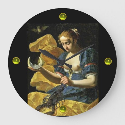 ANTIQUE RENAISSANCE-ZIELE 18/MUND GROßE WANDUHR (Vorderseite)