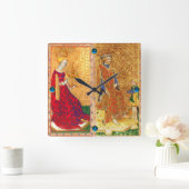 ANTIQUE RENAISSANCE-ZIELE/ KÖNIGKEIT UND KÜHLKÖNIG QUADRATISCHE WANDUHR (Zuhause)