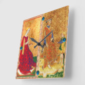 ANTIQUE RENAISSANCE-ZIELE/ KÖNIGKEIT UND KÜHLKÖNIG QUADRATISCHE WANDUHR (Winkel)