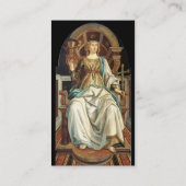 ANTIQUE RENAISSANCE ZIELT AUF DAS POPE Black Visitenkarte (Rückseite)