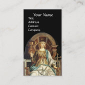 ANTIQUE RENAISSANCE ZIELT AUF DAS POPE Black Visitenkarte (Vorderseite)