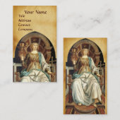 ANTIQUE RENAISSANCE ZIELT AUF DAS POPE-PARKMENT VISITENKARTE (Vorne/Hinten)