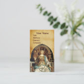 ANTIQUE RENAISSANCE ZIELT AUF DAS POPE-PARKMENT VISITENKARTE (Stehend Vorderseite)