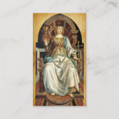 ANTIQUE RENAISSANCE ZIELT AUF DAS POPE-PARKMENT VISITENKARTE (Rückseite)