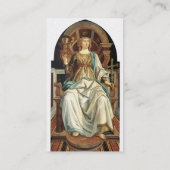 ANTIQUE RENAISSANCE ZIELT DAS POPE Gold Visitenkarte (Rückseite)