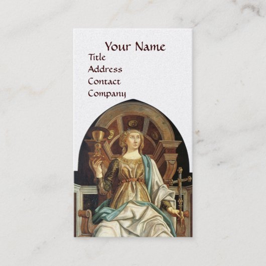 ANTIQUE RENAISSANCE ZIELT DAS POPE Gold Visitenkarte (Vorderseite)