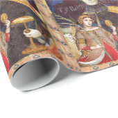 ANTIQUE RENAISSANCE ZOLLT 15 DIE DEVIL GESCHENKPAPIER (Rolleneckpunkt)