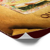 ANTIQUE RENAISSANZTAROTEN / KÖNIGIN VON SCHWERTERN POSTER (Ecke)