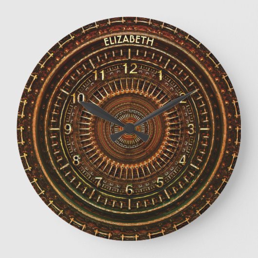 Antique Retro Steampunk Rusty Art Deco Uhr (Vorderseite)