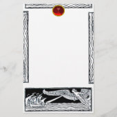 ANTIQUE REVEL RUBY BRIEFPAPIER (Vorderseite)