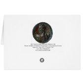 ANTIQUE ROMAN BRONZE MEDALLION MIT GOLD GRIFFINS (Rückseite Horizontal)