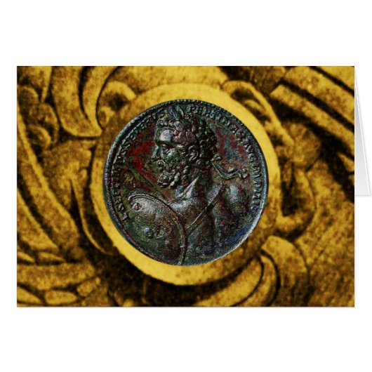 ANTIQUE ROMAN BRONZE MEDALLION MIT GOLD GRIFFINS (Vorderseite (Horizontal))