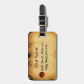 ANTIQUE ROMAN BRONZE MEDALLION MIT GOLD GRIFFINS GEPÄCKANHÄNGER (Vorderseite vertikal)