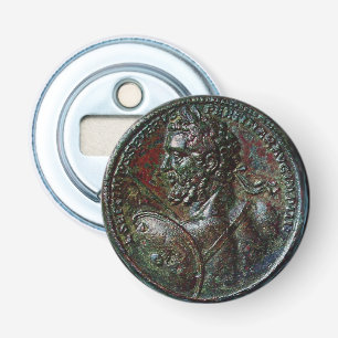 ANTIQUE ROMAN BRONZE MEDALLION SEPTIMUS SEVERUS FLASCHENÖFFNER