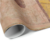 ANTIQUE ROMAN FRESCO,SATYR MASK,GARLAND,FRUITS  GESCHENKPAPIER (Rolleneckpunkt)