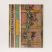 ANTIQUE ROMAN FRESCO,SATYR MASK,GARLAND,FRUITS  PUZZLE (Vertikal)