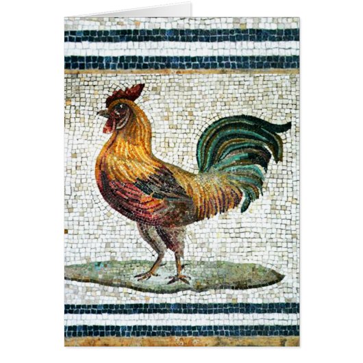 ANTIQUE ROMAN MOSAICA / ROOSTER (Vorne)