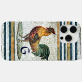 ANTIQUE ROMAN MOSAICA / ROOSTER MONOGRAM Case-Mate iPhone HÜLLE (Rückseite (Horizontal))