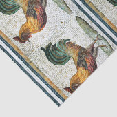 ANTIQUE ROMAN MOSAICA / ROOSTER SEIDENPAPIER (Detail)