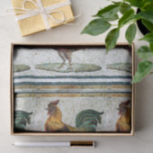 ANTIQUE ROMAN MOSAICA / ROOSTER SEIDENPAPIER (Geschenk)
