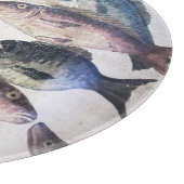 ANTIQUE ROMAN MOSAICS, FISCHE, MEERESLEBENSZENE SCHNEIDEBRETT (Ecke)