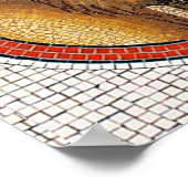 ANTIQUE ROMAN MOSAICS VÖGEL, ROOSTER UND LIEBE POSTER (Ecke)