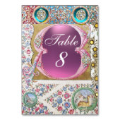 ANTIQUE ROSE, BLUMENGARTEN, BLUE PINK GEMSTONES, P TISCHNUMMER (Rückseite)