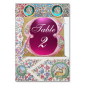 ANTIQUE ROSE, BLUMENGARTEN, BLUE PINK GEMSTONES, P TISCHNUMMER (Rückseite)