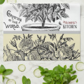 Antique Rosebush - Ihre Textauswahl Geschirrtuch (Gefaltet)