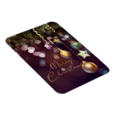 Antique Ruby Frohe Weihnachten Foto Magnet (Rechte Seite)