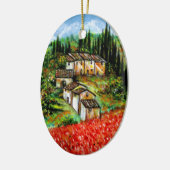 ANTIQUE RUSTISCHES DORF IN DER Toskana Keramikornament (Links)