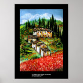 ANTIQUE RUSTISCHES DORF IN DER Toskana Poster (Vorne)