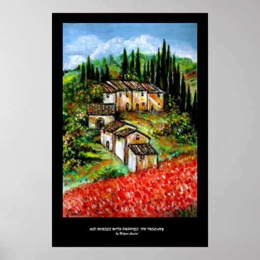 ANTIQUE RUSTISCHES DORF IN DER Toskana Poster (Vorne)